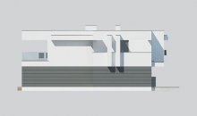 Elewacja projektu LK&1252 - 3 - wersja lustrzana