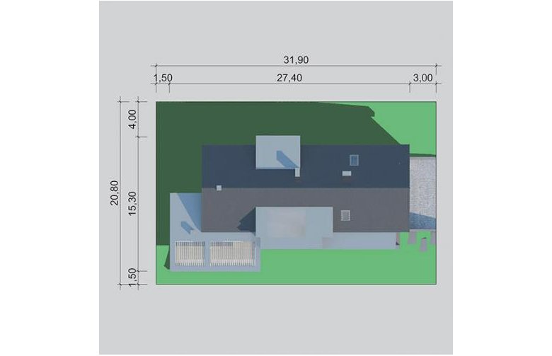 Projekt domu z poddaszem LK&1210 - Usytuowanie