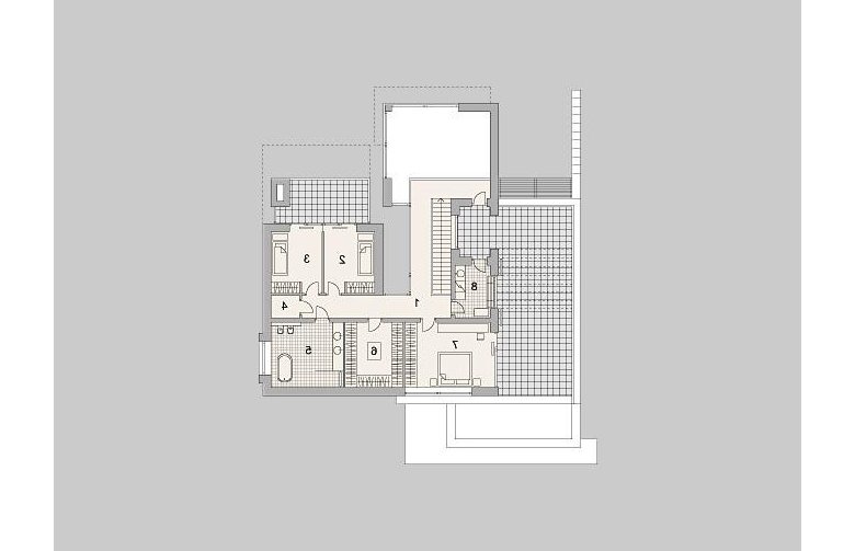 Projekt domu z poddaszem LK&1211 - piętro
