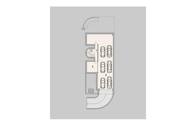 Projekt domu z poddaszem LK&1200 - piwnica