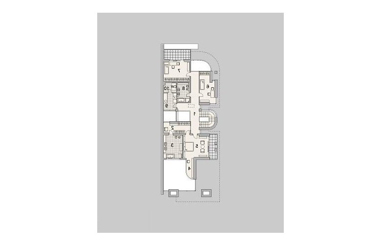 Projekt domu z poddaszem LK&1200 - piętro