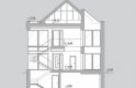 Projekt domu z poddaszem LK&1200 - przekrój 1