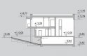 Projekt domu z poddaszem LK&1181 - przekrój 1