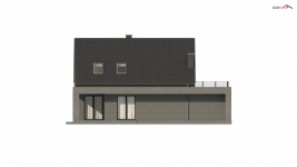 Elewacja projektu Z347 - 3 - wersja lustrzana