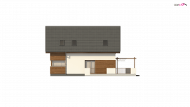 Elewacja projektu Z350 - 2 - wersja lustrzana