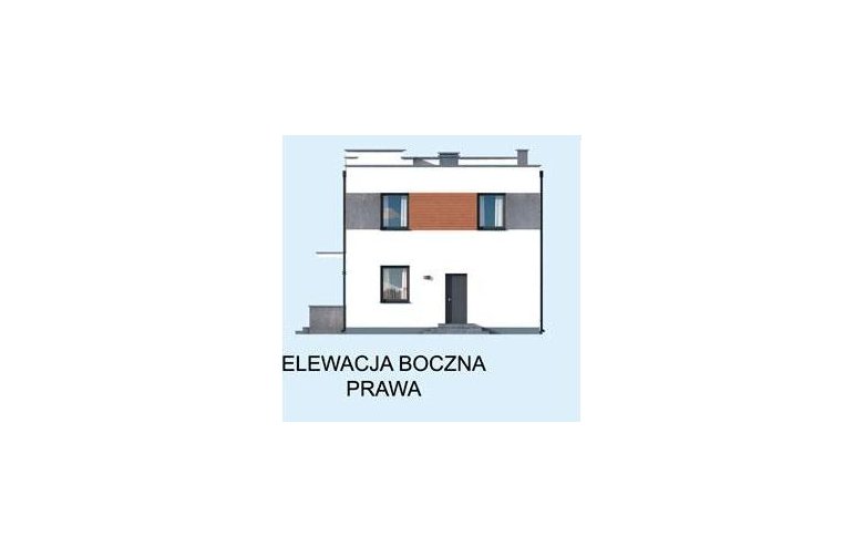 Projekt domu piętrowego COLUMBIA - elewacja 1