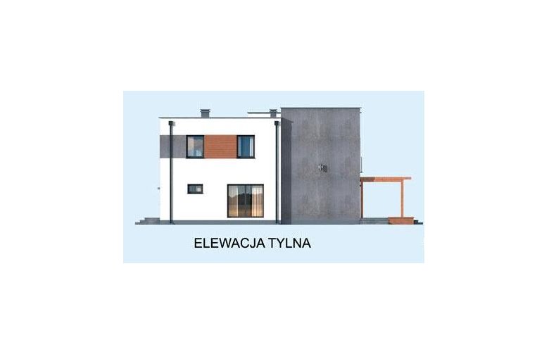 Projekt domu piętrowego COLUMBIA - elewacja 2