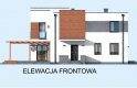 Projekt domu piętrowego COLUMBIA - elewacja 3