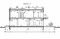 Projekt domu piętrowego COLUMBIA - przekrój 2