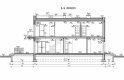 Projekt domu piętrowego COLUMBIA - przekrój 2