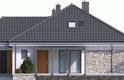 Projekt domu dwurodzinnego Astrid (mała) G2 - elewacja 4
