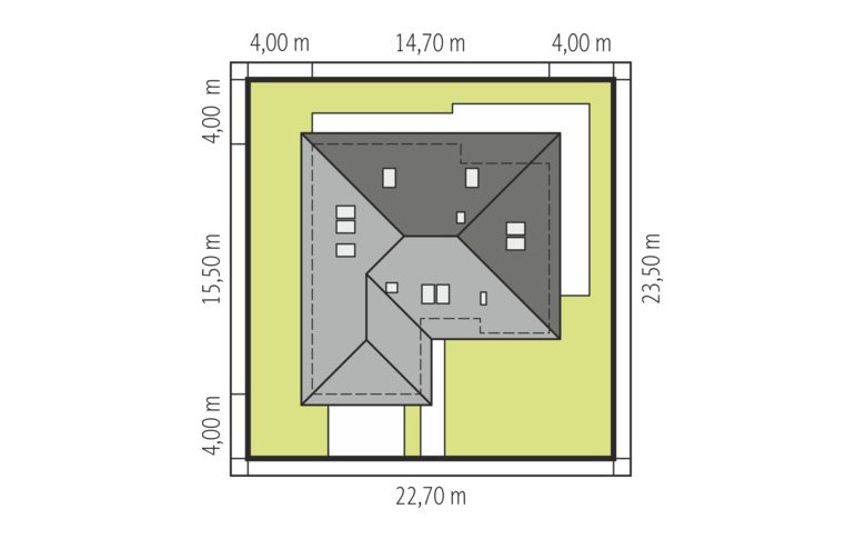 Projekt domu dwurodzinnego Astrid II G2 - Usytuowanie