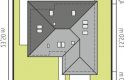 Projekt domu dwurodzinnego Astrid II G2 - usytuowanie - wersja lustrzana