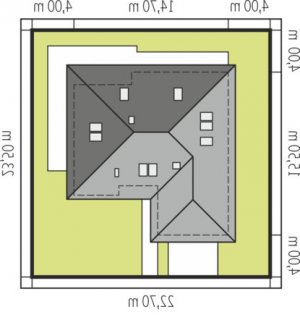 Usytuowanie budynku Astrid II G2 w wersji lustrzanej