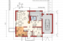Projekt domu jednorodzinnego E5 G1 ECONOMIC (wersja C) - parter