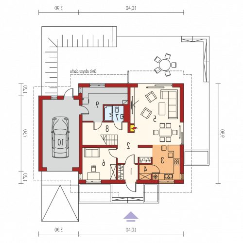 PARTER E5 G1 ECONOMIC (wersja C) - wersja lustrzana