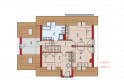Projekt domu jednorodzinnego E5 G1 ECONOMIC (wersja C) - poddasze