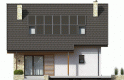 Projekt domu jednorodzinnego Oli II - elewacja 3