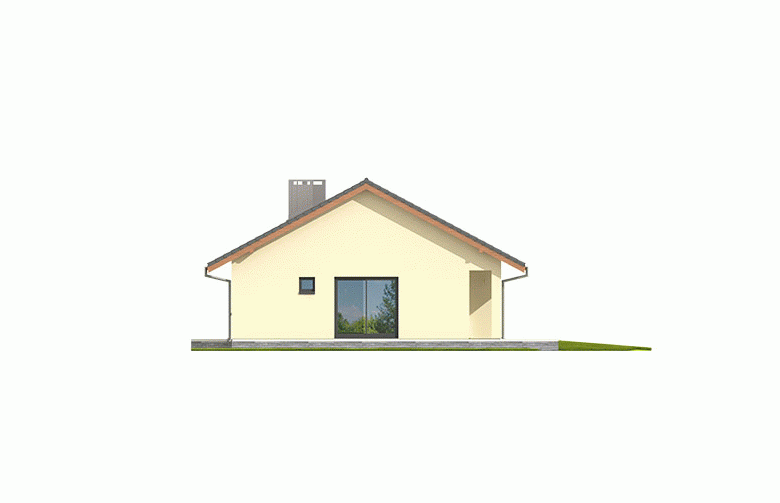 Projekt domu jednorodzinnego Rafael VI ECONOMIC  - elewacja 3