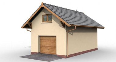 Projekt domu G4 garaż jednostanowiskowy z poddaszem