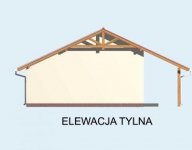 Elewacja projektu G6 garaz dwustanowiskowy - 2