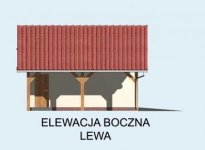 Elewacja projektu G6 garaz dwustanowiskowy - 3