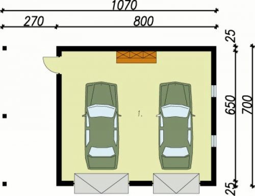 PRZYZIEMIE G6 garaz dwustanowiskowy