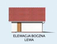 Elewacja projektu G7 garaż trzystanowiskowy - 3