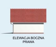 Elewacja projektu G7 garaż trzystanowiskowy - 4