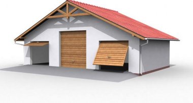 Projekt domu G7 garaż trzystanowiskowy