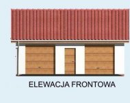 Elewacja projektu G11 garaż dwustanowiskowy - 1