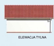 Elewacja projektu G11 garaż dwustanowiskowy - 2