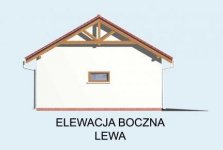 Elewacja projektu G11 garaż dwustanowiskowy - 3