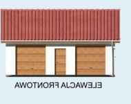 Elewacja projektu G11 garaż dwustanowiskowy - 1 - wersja lustrzana