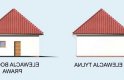 Projekt budynku gospodarczego G12 garaż jednostanowiskowy z podpiwniczeniem - elewacja 2