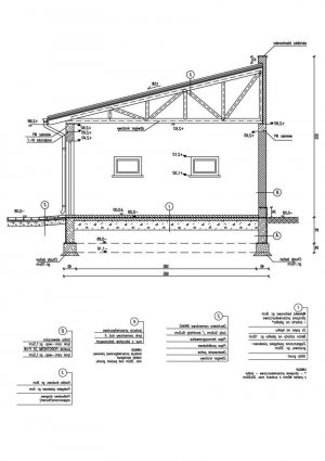 Przekrój projektu G15 w wersji lustrzanej