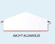 Elewacja projektu G18 bliźniak (jeden segment) - 2 - wersja lustrzana