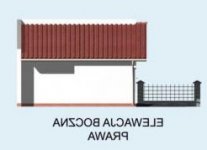 Elewacja projektu G19 bliźniak (jeden segment) - 4 - wersja lustrzana