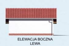 Elewacja projektu G21 garaż jednostanowiskowy z pomieszczeniem gospodarczym - 3