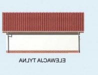 Elewacja projektu G22 garaż dwustanowiskowy z pomieszczeniem gospodarczym - 2 - wersja lustrzana