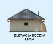 Elewacja projektu G24 garaż jednostanowiskowy z pomieszczeniem gospodarczym - 3