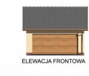 Elewacja projektu G30 garaż dwustanowiskowy - 1