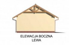 Elewacja projektu G30 garaż dwustanowiskowy - 3