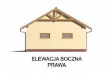 Elewacja projektu G30 garaż dwustanowiskowy - 4