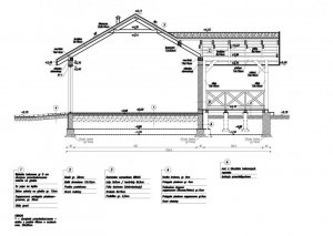 Przekrój projektu G35 dwustanowiskowy + altana