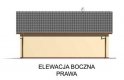 Projekt budynku gospodarczego G43 - elewacja 4