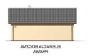 Projekt budynku gospodarczego G43 - elewacja 4