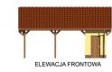 Projekt budynku gospodarczego G48  - elewacja 1