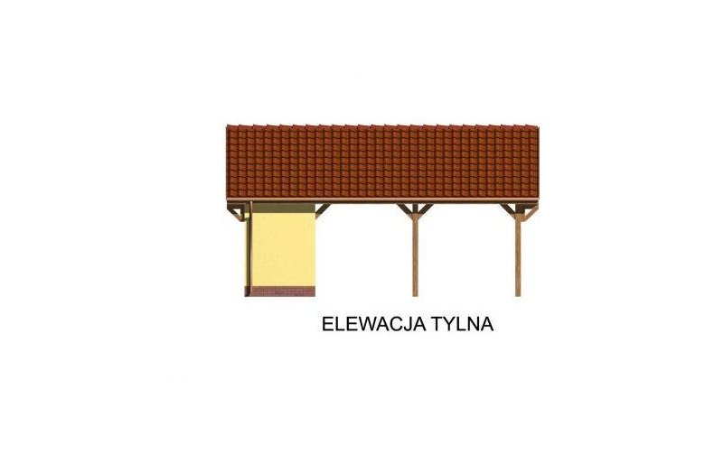 Projekt budynku gospodarczego G48  - elewacja 2