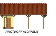 Elewacja projektu G48  - 1 - wersja lustrzana